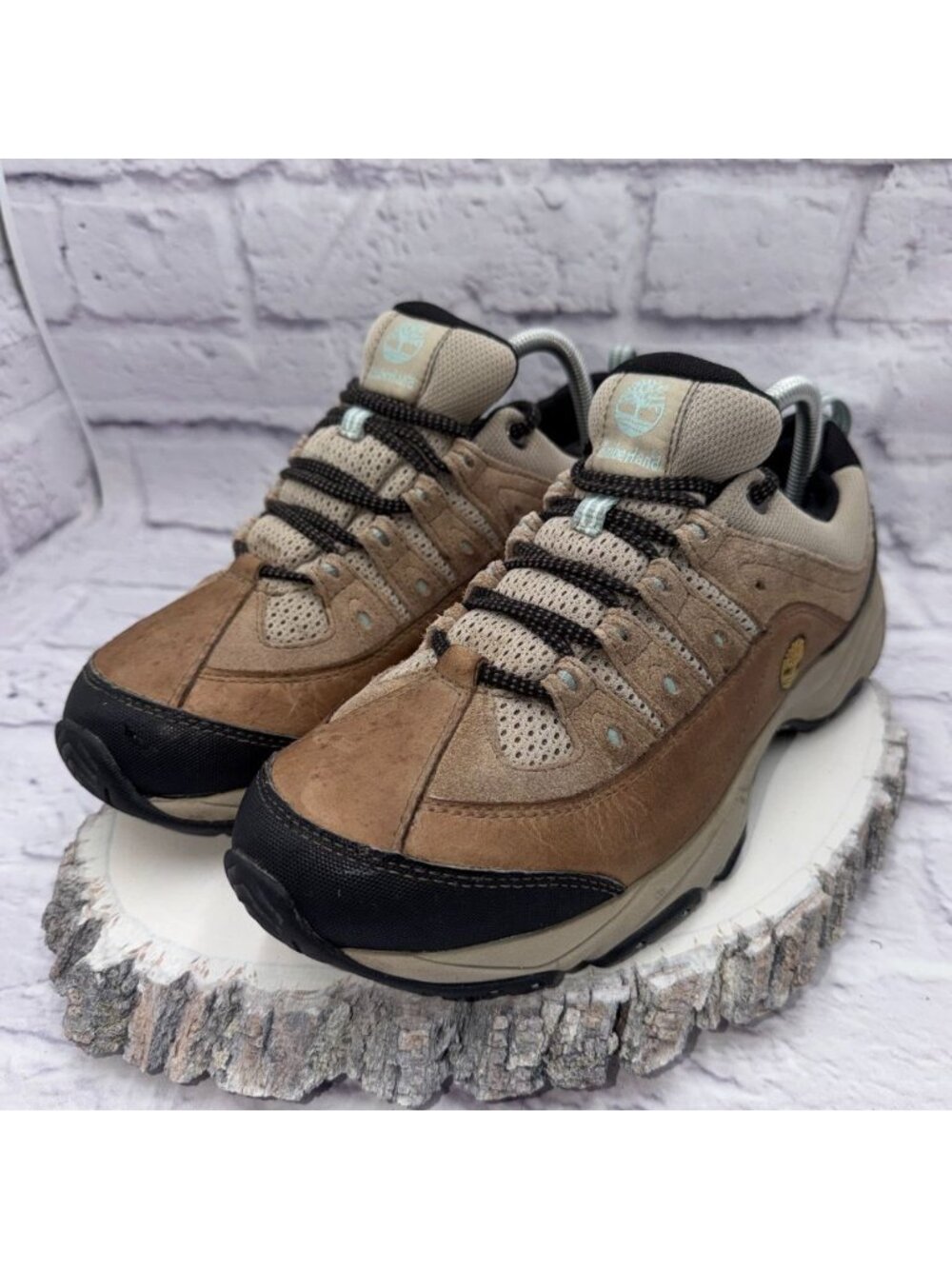 Timberland Brown Tan Black Suede Athletic Sneakers